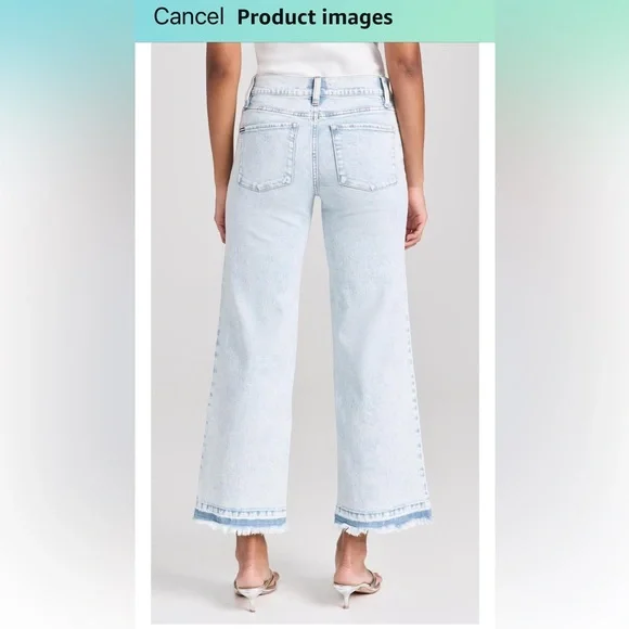 Alice and Olivia Lorrine Kick Flare Ankle Jeans - Picture 2 of 7